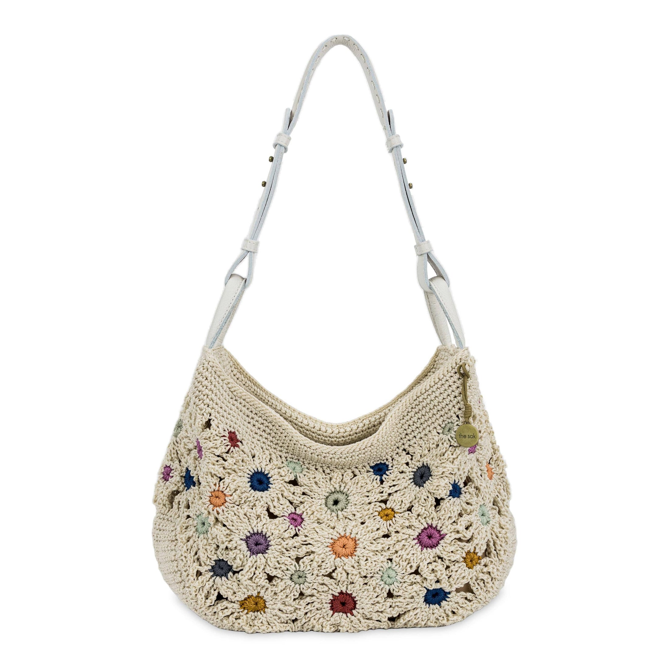 Los Feliz Hobo - Leather - Sand Sparkle Suede
