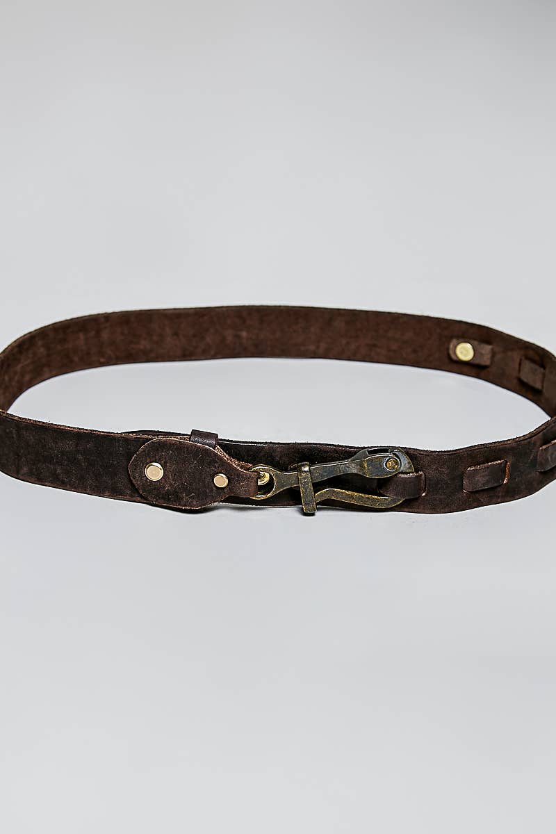 Rugged Handcrafted Vintage Genuine Leather Belt