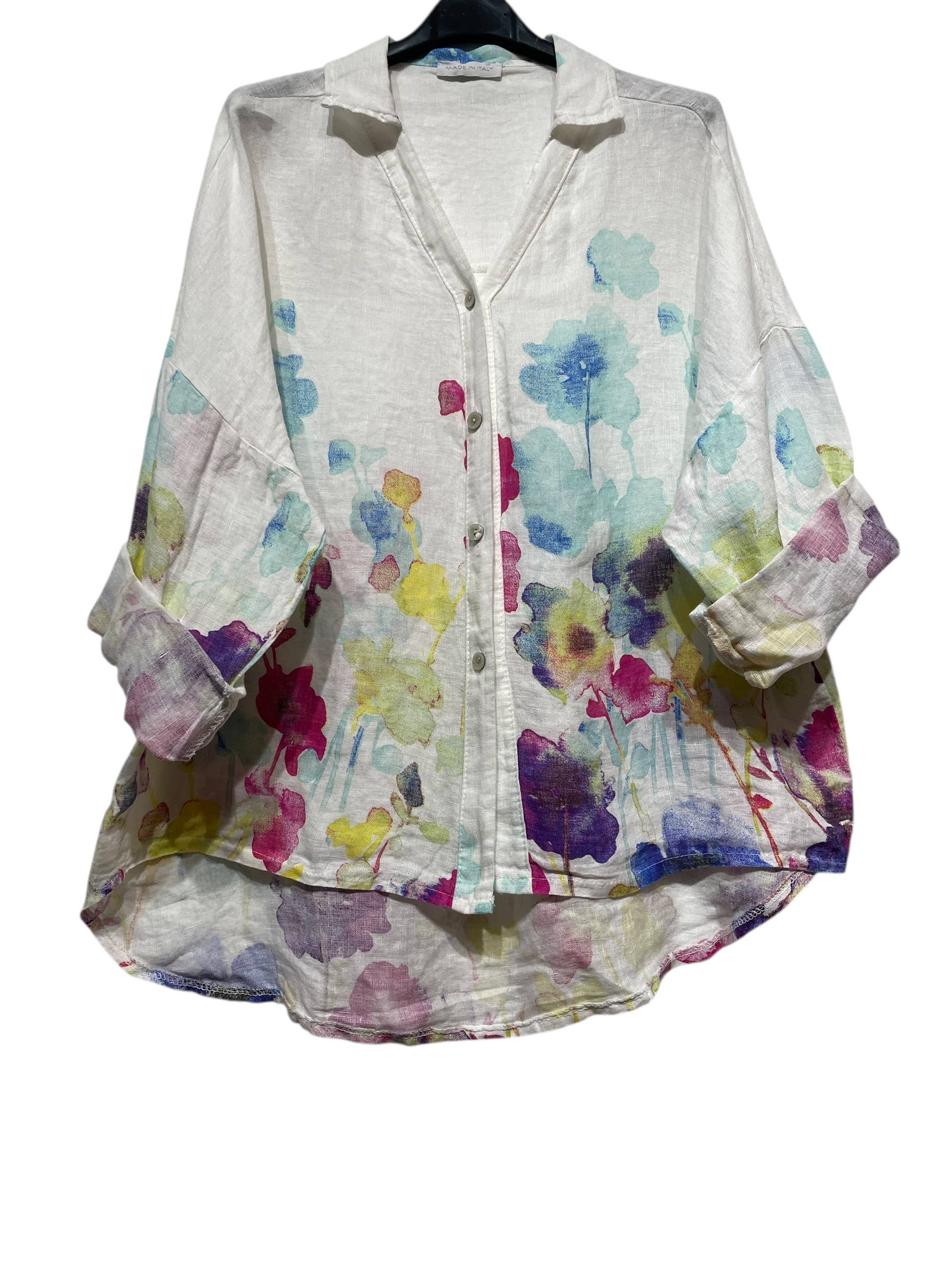 48902 LINEN SHIRT SPRING SUMMER CLOTHING 🌹 🌸