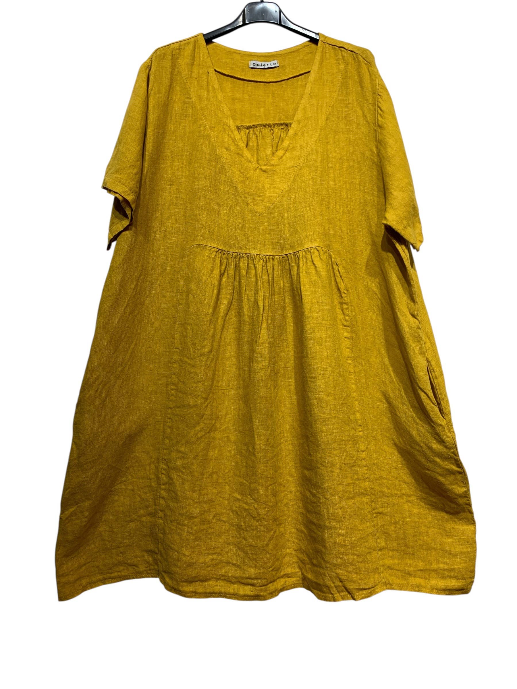 56462 THICK LINEN DRESS