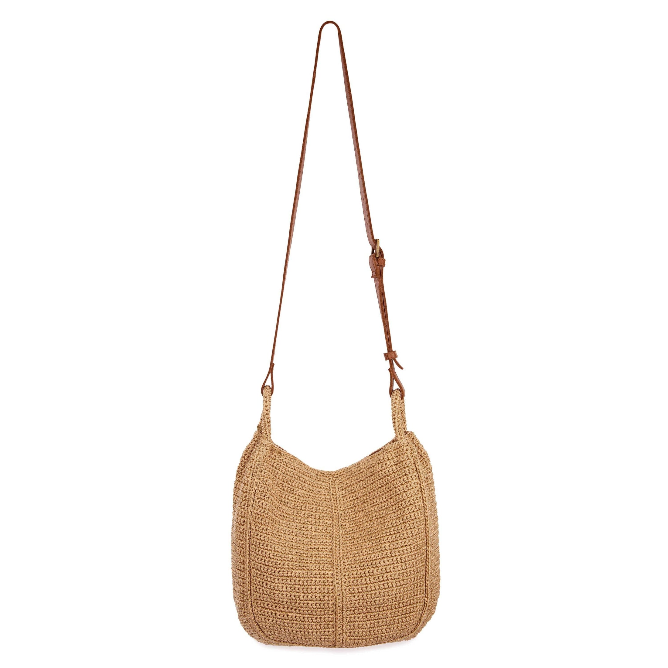 Los Feliz Crossbody - Leather - Neutral Suede Block