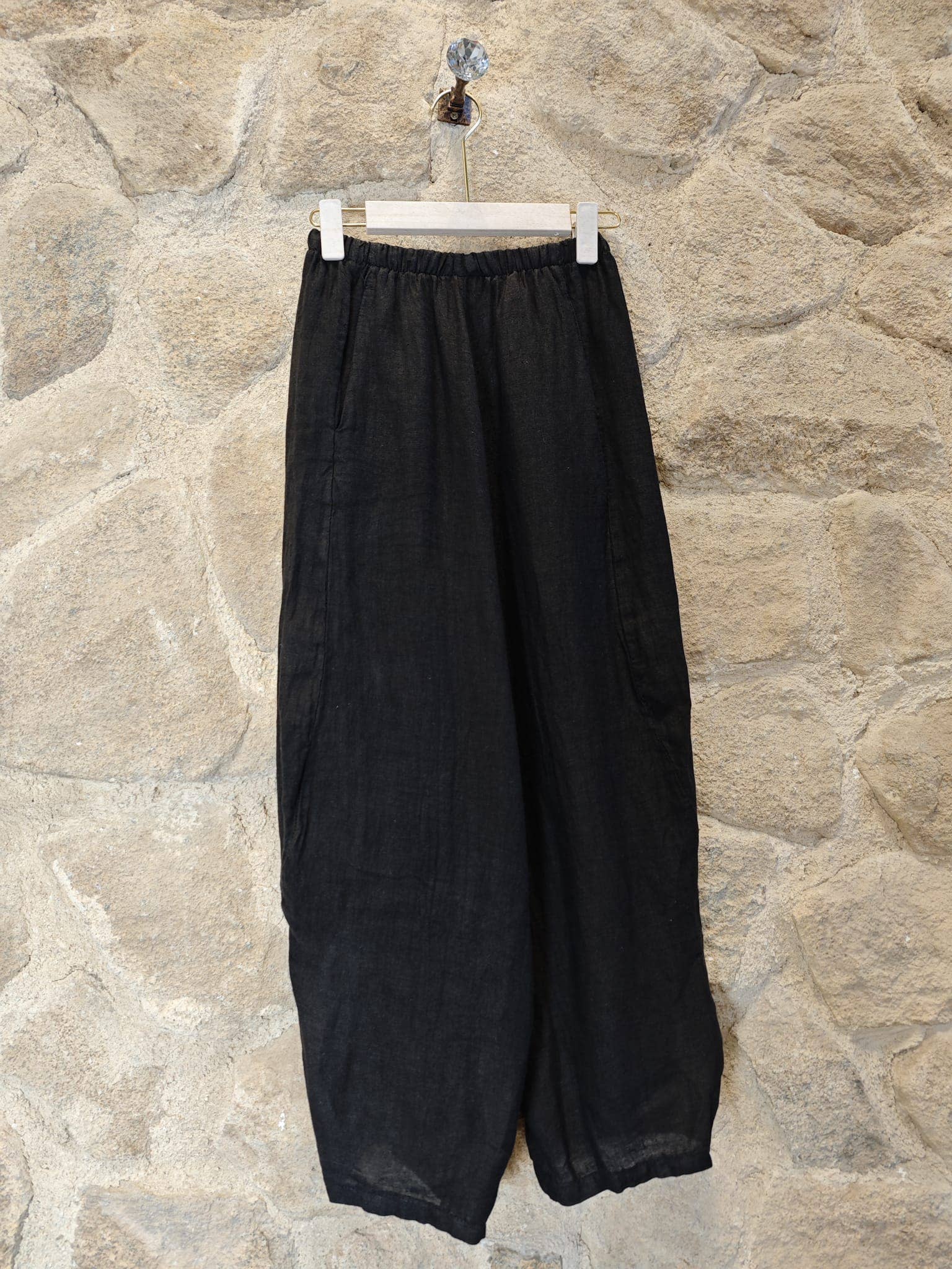 Ref-41482 BALLOON-STYLE PANTS 100% LINEN