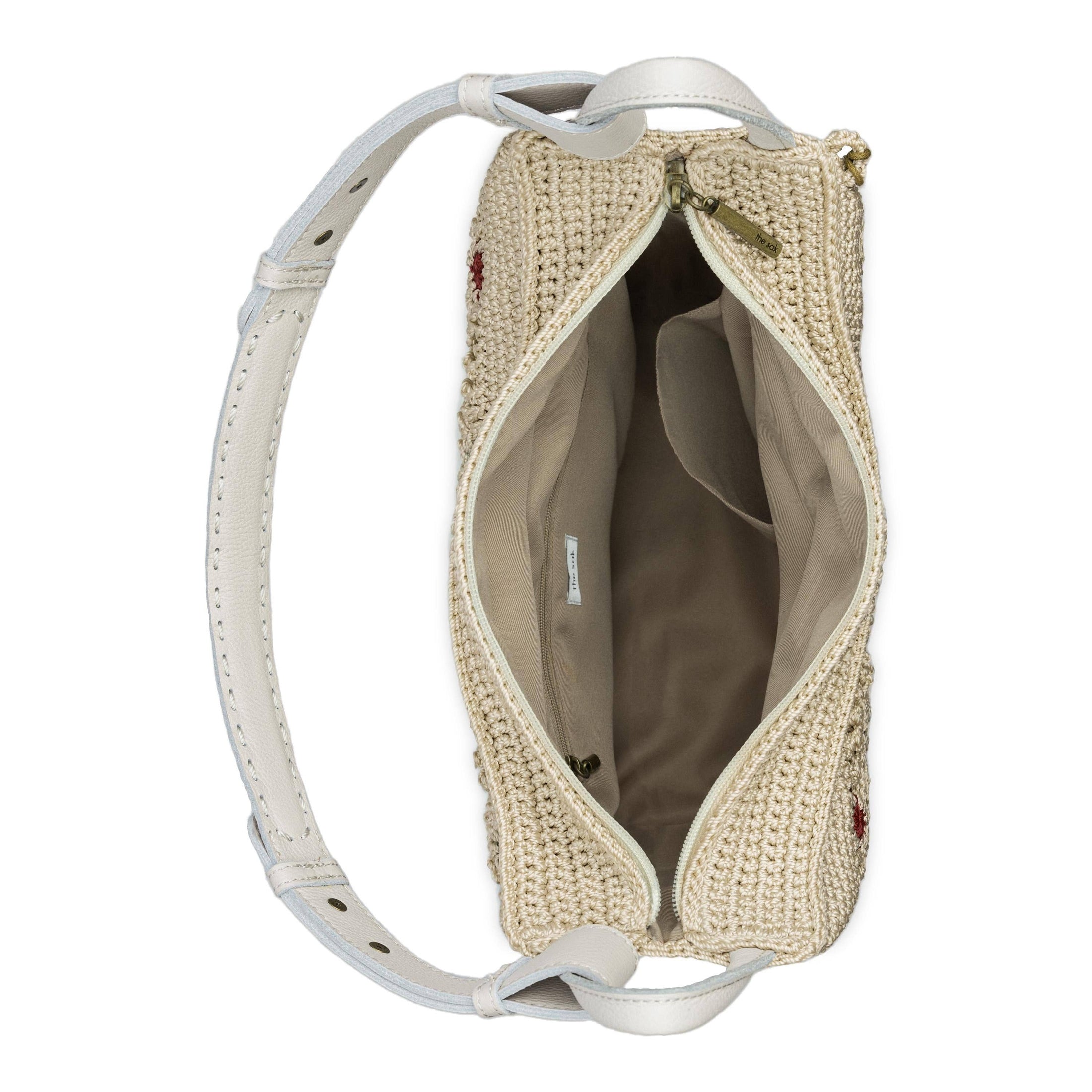 Los Feliz Hobo - Leather - Sand Sparkle Suede