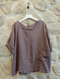 Load image into Gallery viewer, Ref-83773  100% LINEN   SIDE-TIE BLOUSE
