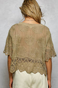 Load image into Gallery viewer, Crochet Trim Neckline Short Sleeve Jacket Top

