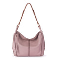 Load image into Gallery viewer, Los Feliz Hobo - Leather - Sand Sparkle Suede
