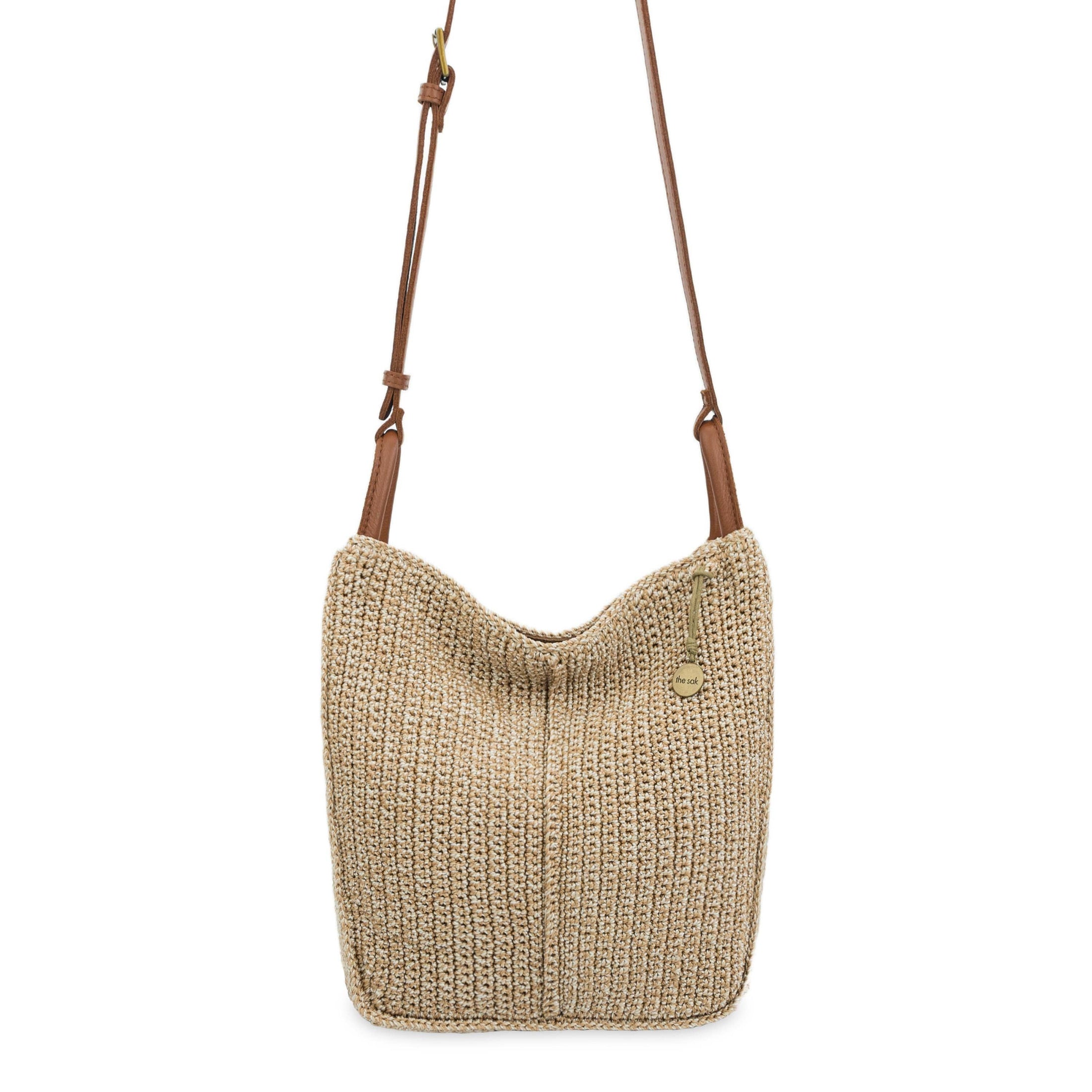 Los Feliz Crossbody - Leather - Neutral Suede Block