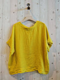 Load image into Gallery viewer, Ref-17831 BOW BLOUSE 100% LINEN
