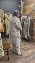 Load and play video in Gallery viewer, POL Striped Linen Top
