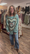 Load and play video in Gallery viewer, A Rare Bird Heart Sweatshirt
